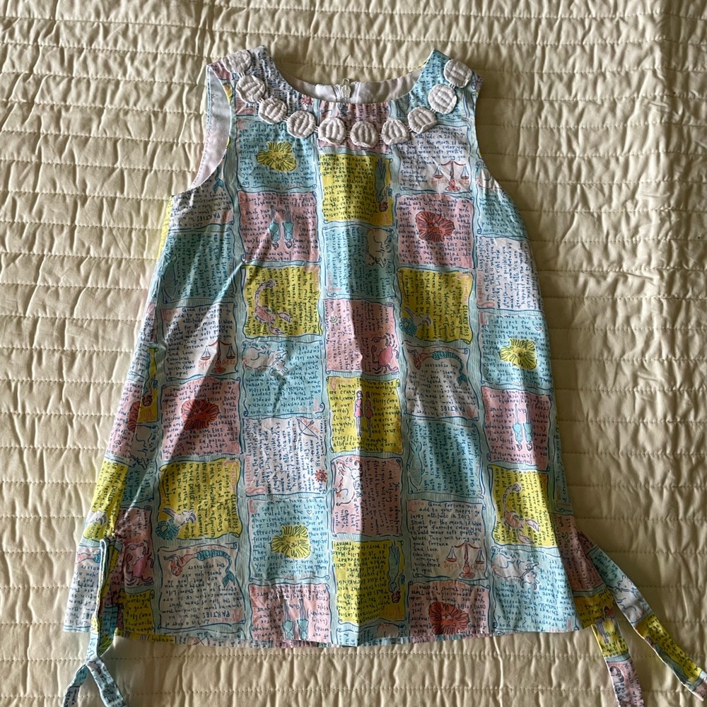 Lilly Pulitzer Written in the Stars Zodiac Dress 2T